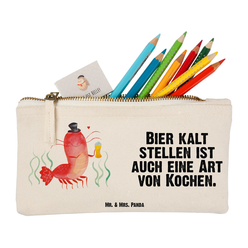 Schminktasche Hummer Weizen Schminktasche, Kosmetiktasche, Kosmetikbeutel, Stiftemäppchen, Etui, Federmappe, Makeup, XXL, Schminketui, Kosmetiketui, Schlamperetui, Meerestiere, Meer, Urlaub, Garnele, Garnelen, Bier, Kochen, Männerhaushalt, Junggeselle, Junggesellin, Bierliebhaber, Kneipe, Gasthaus, Wirtschaft