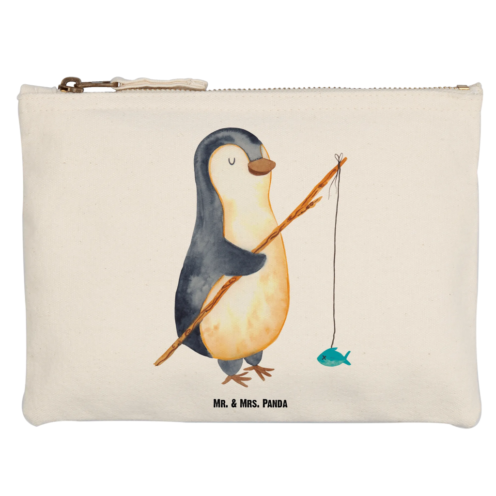 Schminktasche Pinguin Angler Schminktasche, Kosmetiktasche, Kosmetikbeutel, Stiftemäppchen, Etui, Federmappe, Makeup, XXL, Schminketui, Kosmetiketui, Schlamperetui, Pinguin, Pinguine, Angeln, Angler, Tagträume, Hobby, Plan, Planer, Tagesplan, Neustart, Motivation, Geschenk, Freundinnen, Geschenkidee, Urlaub, Wochenende