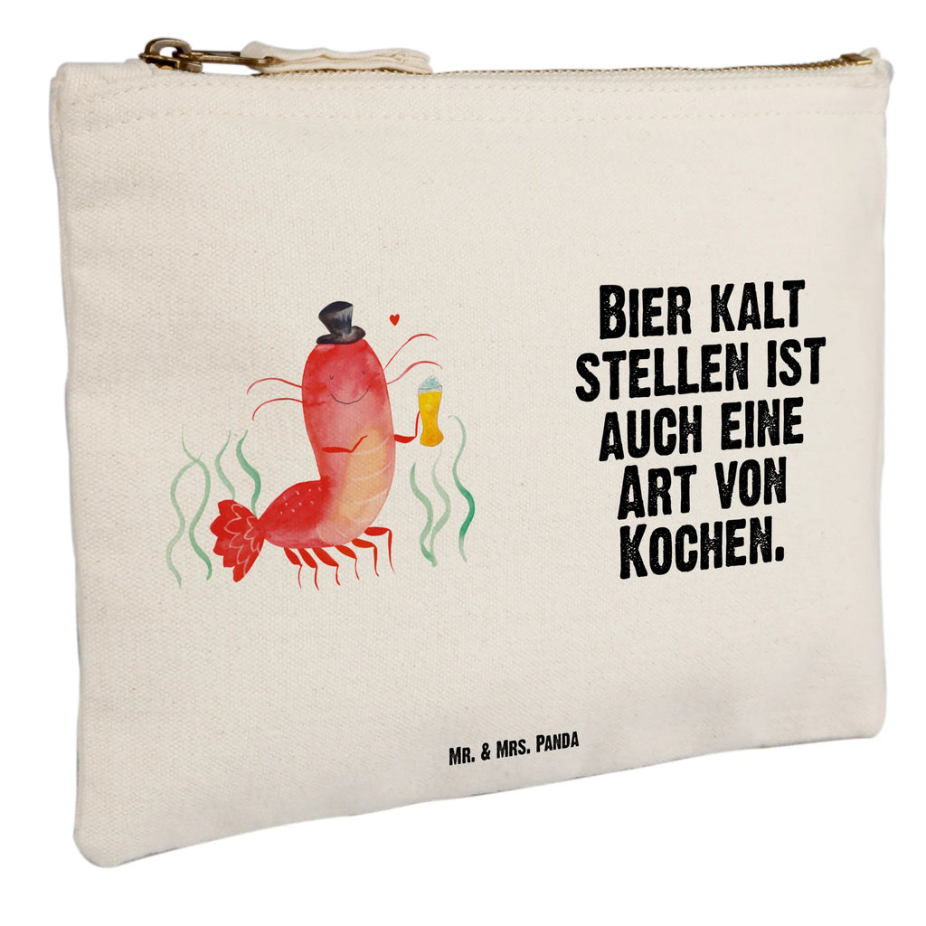 Schminktasche Hummer Weizen Schminktasche, Kosmetiktasche, Kosmetikbeutel, Stiftemäppchen, Etui, Federmappe, Makeup, XXL, Schminketui, Kosmetiketui, Schlamperetui, Meerestiere, Meer, Urlaub, Garnele, Garnelen, Bier, Kochen, Männerhaushalt, Junggeselle, Junggesellin, Bierliebhaber, Kneipe, Gasthaus, Wirtschaft