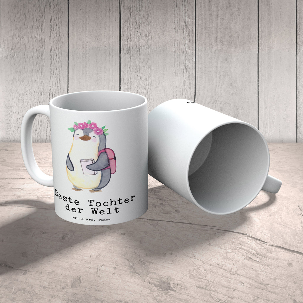 Tasse Pinguin Beste Tochter der Welt Tasse, Kaffeetasse, Teetasse, Becher, Kaffeebecher, Teebecher, Keramiktasse, Porzellantasse, Büro Tasse, Geschenk Tasse, Tasse Sprüche, Tasse Motive, Kaffeetassen, Tasse bedrucken, Designer Tasse, Cappuccino Tassen, Schöne Teetassen, für, Dankeschön, Geschenk, Schenken, Geburtstag, Geburtstagsgeschenk, Geschenkidee, Danke, Bedanken, Mitbringsel, Freude machen, Geschenktipp, Tochter, Töchter, Töchterchen, Geburt, Kleine, Mutter, Vater, Kind, Kinder, Familie, Belohnung