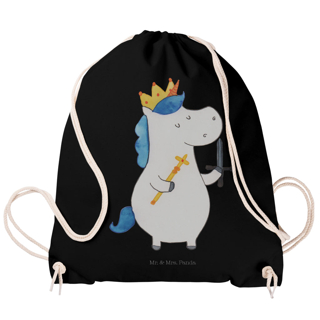 Sportbeutel Einhorn König mit Schwert Sportbeutel, Turnbeutel, Beutel, Sporttasche, Tasche, Stoffbeutel, Sportbeutel Kinder, Gymsack, Beutel Rucksack, Kleine Sporttasche, Sportzubehör, Turnbeutel Baumwolle, Einhorn, Einhörner, Einhorn Deko, Pegasus, Unicorn, König, Ritter, Mittelalter