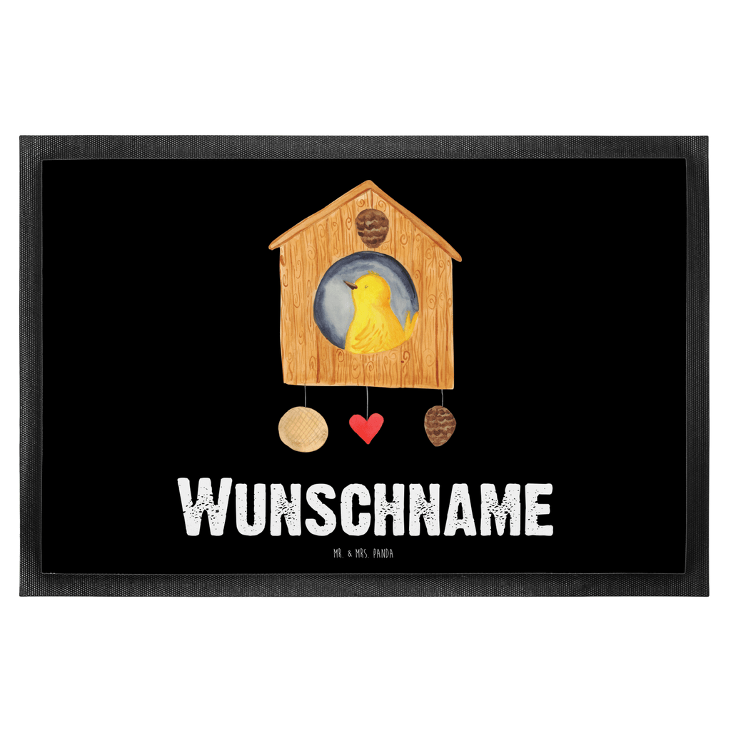 Personalisierte Fußmatte Vogelhaus sweet Home Personalisierte Fußmatte, Fußmatte mit Namen, Personalisieruung, Personalisiert, Fußmatte bedrucken, Türvorleger mit Namen, Haustürmatte personalisiert, Namensfussmatte, Wunschnamen, Bedrucken, Türvorleger personalisiert, Tiermotive, Gute Laune, lustige Sprüche, Tiere, Vogelhaus, Vogel, Home sweet Home, Einzug, Umzug, Geschenk, Einzugsgeschenk, Hausbau, Haus