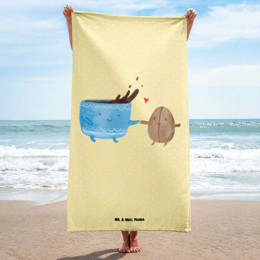 XL Badehandtuch Kaffee Bohne Handtuch, Badetuch, Duschtuch, Strandtuch, Saunatuch, Tiermotive, Gute Laune, lustige Sprüche, Tiere, Kaffee, Kaffeebohne, Genuss, Zufriedenheit, Glück