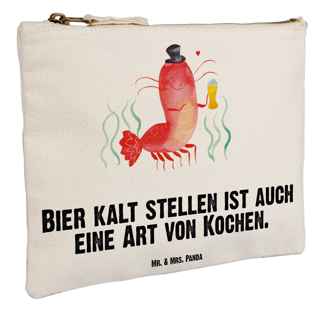 Schminktasche Hummer Weizen Schminktasche, Kosmetiktasche, Kosmetikbeutel, Stiftemäppchen, Etui, Federmappe, Makeup, XXL, Schminketui, Kosmetiketui, Schlamperetui, Meerestiere, Meer, Urlaub, Garnele, Garnelen, Bier, Kochen, Männerhaushalt, Junggeselle, Junggesellin, Bierliebhaber, Kneipe, Gasthaus, Wirtschaft