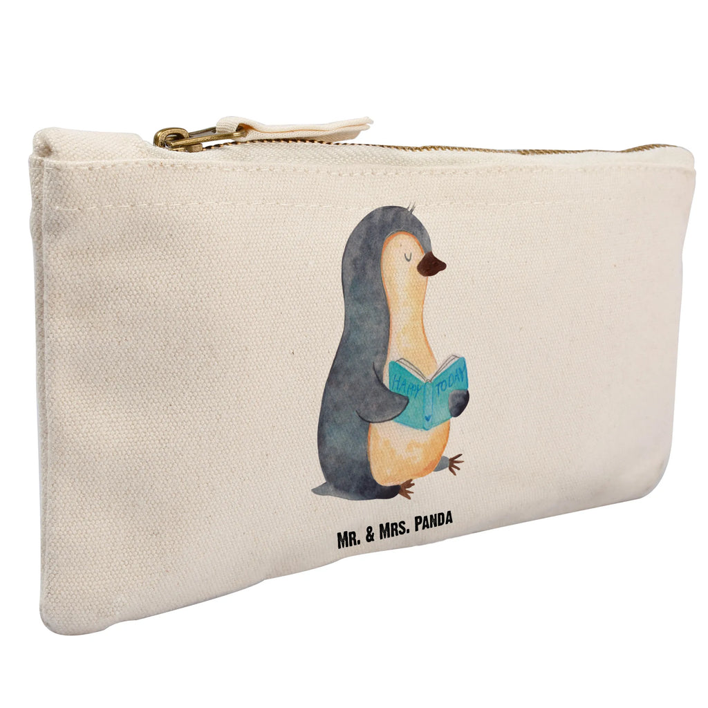 Schminktasche Pinguin Buch Schminktasche, Kosmetiktasche, Kosmetikbeutel, Stiftemäppchen, Etui, Federmappe, Makeup, XXL, Schminketui, Kosmetiketui, Schlamperetui, Pinguin, Pinguine, Buch, Lesen, Bücherwurm, Nichtstun, Faulenzen, Ferien, Urlaub, Freizeit