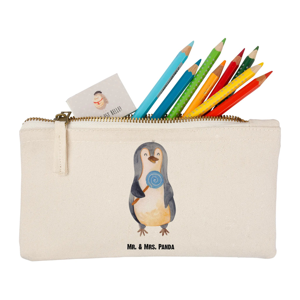 Schminktasche Pinguin Lolli Schminktasche, Kosmetiktasche, Kosmetikbeutel, Stiftemäppchen, Etui, Federmappe, Makeup, XXL, Schminketui, Kosmetiketui, Schlamperetui, Pinguin, Pinguine, Lolli, Süßigkeiten, Blödsinn, Spruch, Rebell, Gauner, Ganove, Rabauke