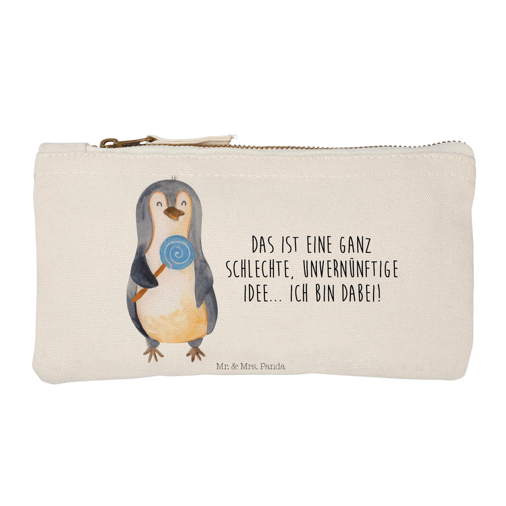 Schminktasche Pinguin Lolli Schminktasche, Kosmetiktasche, Kosmetikbeutel, Stiftemäppchen, Etui, Federmappe, Makeup, XXL, Schminketui, Kosmetiketui, Schlamperetui, Pinguin, Pinguine, Lolli, Süßigkeiten, Blödsinn, Spruch, Rebell, Gauner, Ganove, Rabauke