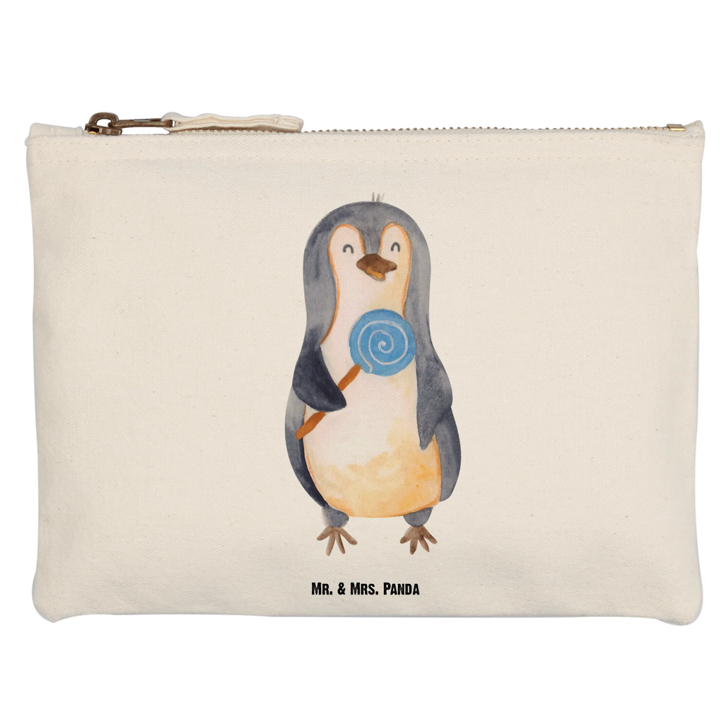 Schminktasche Pinguin Lolli Schminktasche, Kosmetiktasche, Kosmetikbeutel, Stiftemäppchen, Etui, Federmappe, Makeup, XXL, Schminketui, Kosmetiketui, Schlamperetui, Pinguin, Pinguine, Lolli, Süßigkeiten, Blödsinn, Spruch, Rebell, Gauner, Ganove, Rabauke