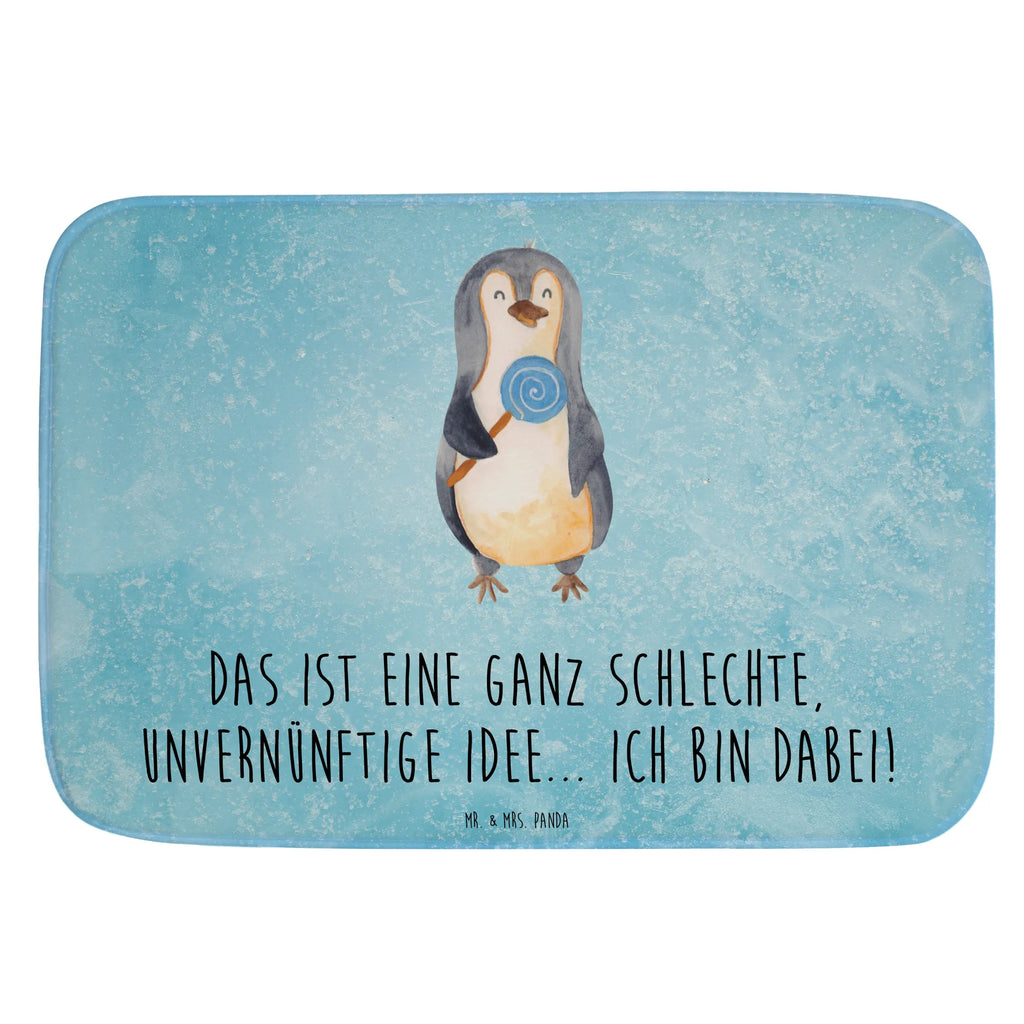 Badvorleger Pinguin Lolli Badematte, Badteppich, Duschvorleger, Badezimmerteppich, Badezimmermatte, Badvorleger, Duschmatte, Duschteppich, Badteppiche, Badgarnitur, Badematten, Teppich Badezimmer, Badezimmermatten, Pinguin, Pinguine, Lolli, Süßigkeiten, Blödsinn, Spruch, Rebell, Gauner, Ganove, Rabauke