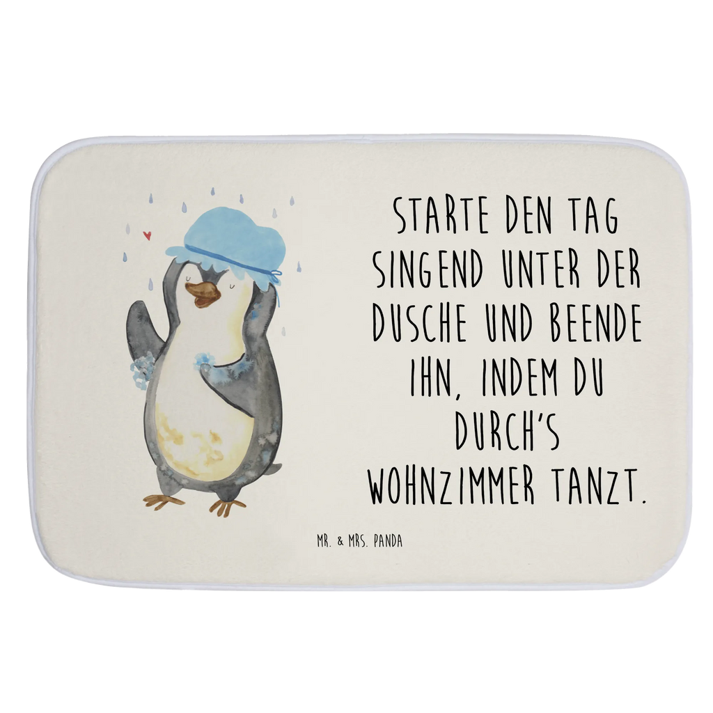 Badvorleger Pinguin Duschen Badematte, Badteppich, Duschvorleger, Badezimmerteppich, Badezimmermatte, Badvorleger, Duschmatte, Duschteppich, Badteppiche, Badgarnitur, Badematten, Teppich Badezimmer, Badezimmermatten, Pinguin, Pinguine, Dusche, duschen, Lebensmotto, Motivation, Neustart, Neuanfang, glücklich sein