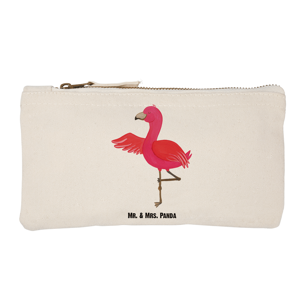 Schminktasche Flamingo Yoga Schminktasche, Kosmetiktasche, Kosmetikbeutel, Stiftemäppchen, Etui, Federmappe, Makeup, XXL, Schminketui, Kosmetiketui, Schlamperetui, Flamingo, Vogel, Yoga, Namaste, Achtsamkeit, Yoga-Übung, Entspannung, Ärger, Aufregen, Tiefenentspannung