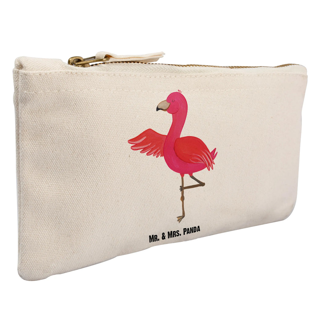 Schminktasche Flamingo Yoga Schminktasche, Kosmetiktasche, Kosmetikbeutel, Stiftemäppchen, Etui, Federmappe, Makeup, XXL, Schminketui, Kosmetiketui, Schlamperetui, Flamingo, Vogel, Yoga, Namaste, Achtsamkeit, Yoga-Übung, Entspannung, Ärger, Aufregen, Tiefenentspannung