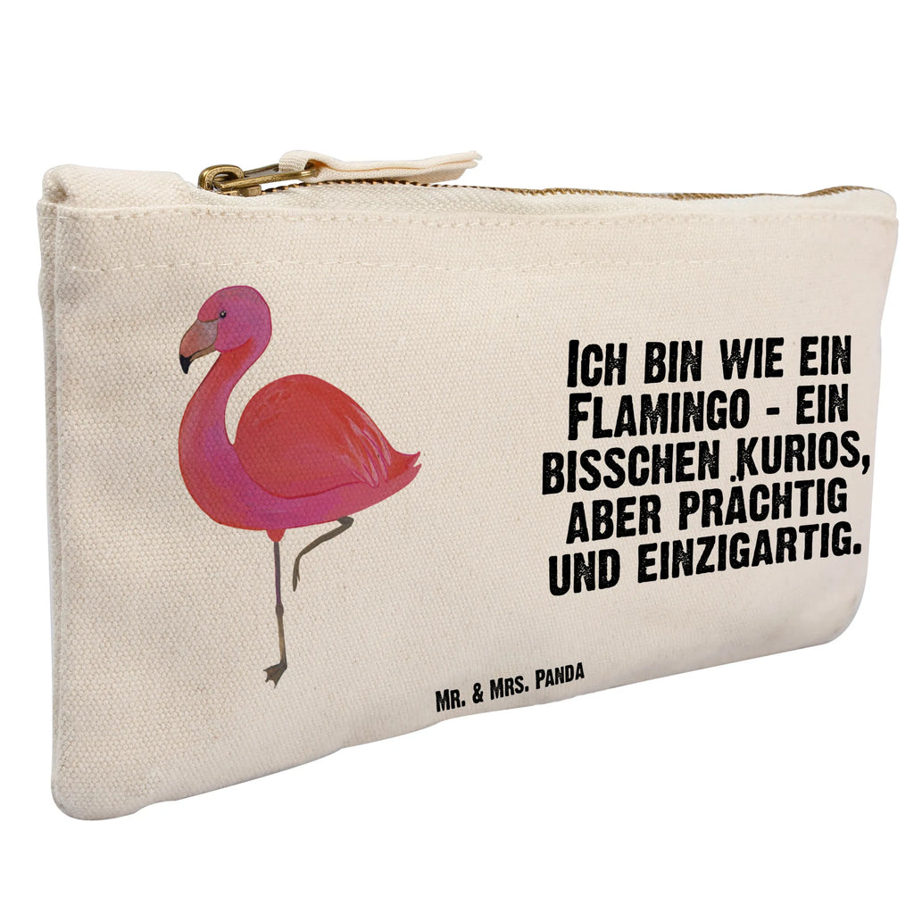 Schminktasche Flamingo Classic Schminktasche, Kosmetiktasche, Kosmetikbeutel, Stiftemäppchen, Etui, Federmappe, Makeup, XXL, Schminketui, Kosmetiketui, Schlamperetui, Flamingo, Einzigartig, Selbstliebe, Stolz, ich, für mich, Spruch, Freundin, Freundinnen, Außenseiter, Sohn, Tochter, Geschwister