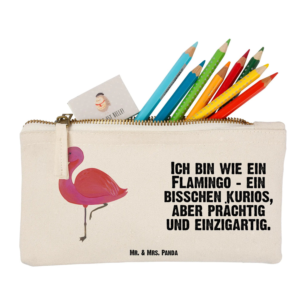 Schminktasche Flamingo Classic Schminktasche, Kosmetiktasche, Kosmetikbeutel, Stiftemäppchen, Etui, Federmappe, Makeup, XXL, Schminketui, Kosmetiketui, Schlamperetui, Flamingo, Einzigartig, Selbstliebe, Stolz, ich, für mich, Spruch, Freundin, Freundinnen, Außenseiter, Sohn, Tochter, Geschwister