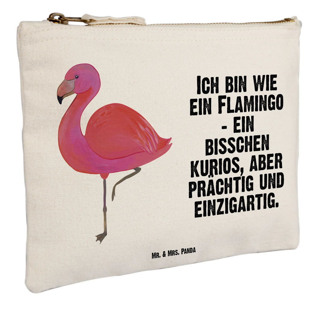 Schminktasche Flamingo Classic Schminktasche, Kosmetiktasche, Kosmetikbeutel, Stiftemäppchen, Etui, Federmappe, Makeup, XXL, Schminketui, Kosmetiketui, Schlamperetui, Flamingo, Einzigartig, Selbstliebe, Stolz, ich, für mich, Spruch, Freundin, Freundinnen, Außenseiter, Sohn, Tochter, Geschwister