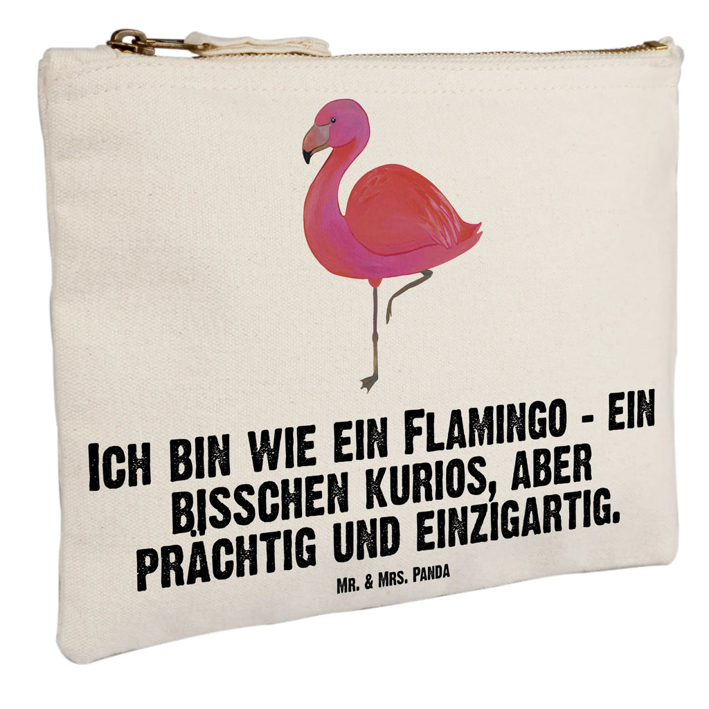 Schminktasche Flamingo Classic Schminktasche, Kosmetiktasche, Kosmetikbeutel, Stiftemäppchen, Etui, Federmappe, Makeup, XXL, Schminketui, Kosmetiketui, Schlamperetui, Flamingo, Einzigartig, Selbstliebe, Stolz, ich, für mich, Spruch, Freundin, Freundinnen, Außenseiter, Sohn, Tochter, Geschwister