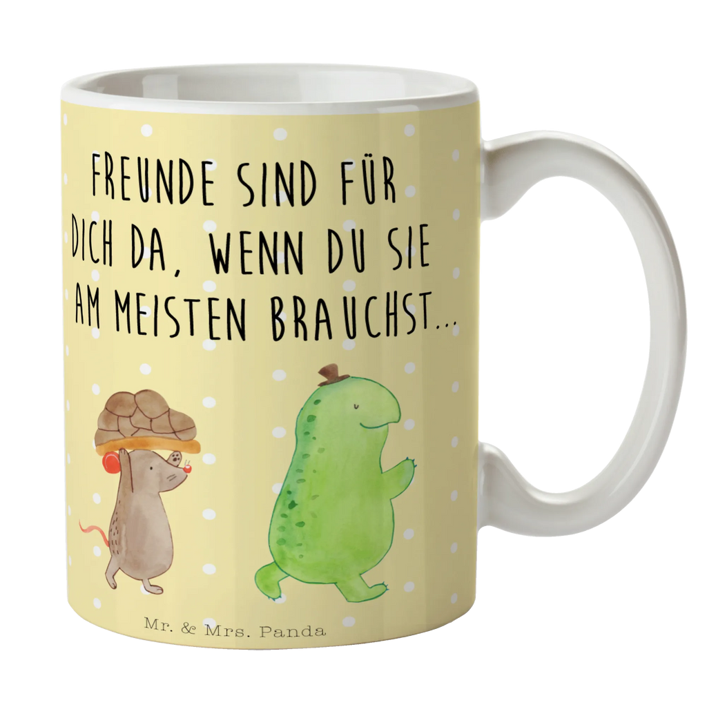 Tasse Schildkröte & Maus Tasse, Kaffeetasse, Teetasse, Becher, Kaffeebecher, Teebecher, Keramiktasse, Porzellantasse, Büro Tasse, Geschenk Tasse, Tasse Sprüche, Tasse Motive, Kaffeetassen, Tasse bedrucken, Designer Tasse, Cappuccino Tassen, Schöne Teetassen, Schildkröte, Maus, Freunde, Freundinnen, beste Freunde, beste Freundinnen