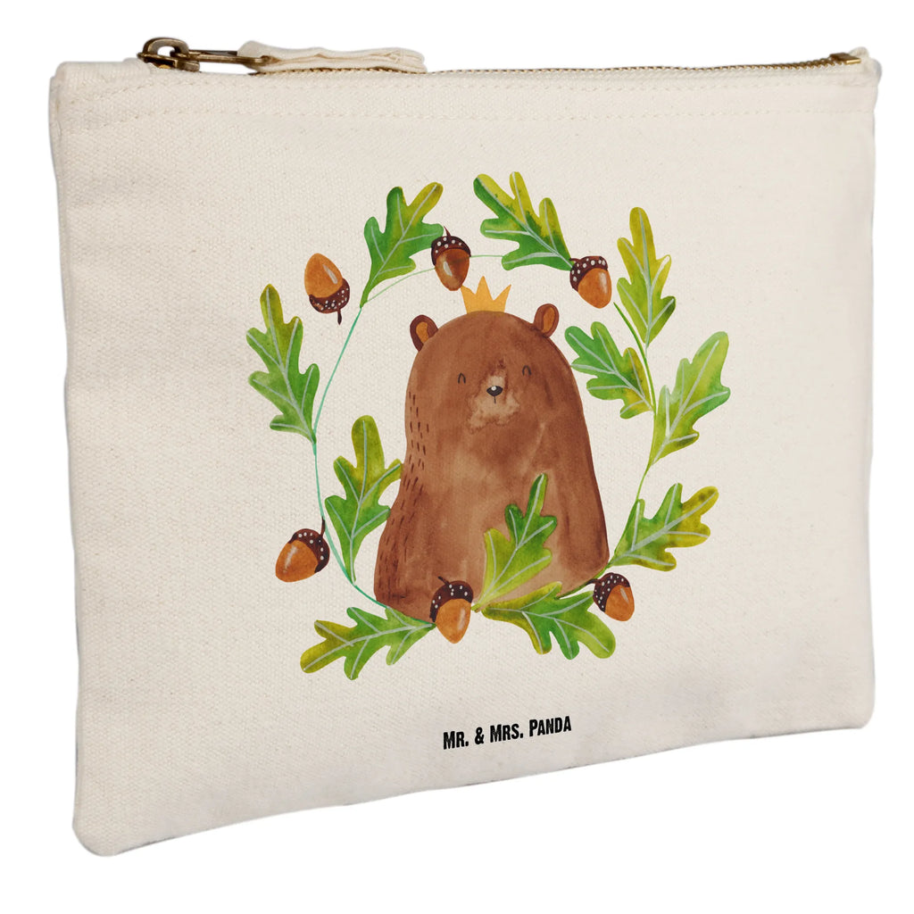 Schminktasche Bär König Schminktasche, Kosmetiktasche, Kosmetikbeutel, Stiftemäppchen, Etui, Federmappe, Makeup, XXL, Schminketui, Kosmetiketui, Schlamperetui, Bär, Teddy, Teddybär, Papa, Papa Bär, bester Vater, bester Papa, weltbester Papa, Vatertag, Vater, Dad, Daddy, Papi