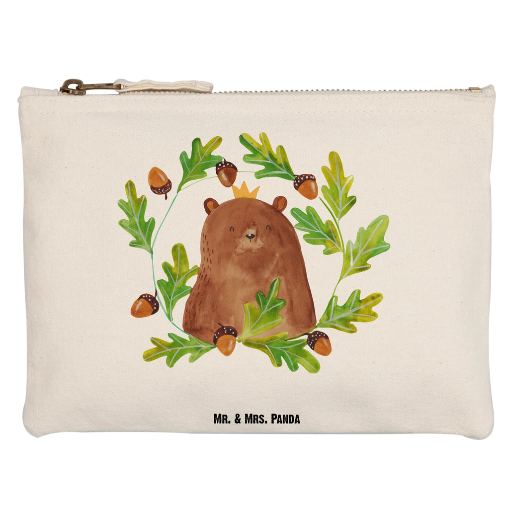 Schminktasche Bär König Schminktasche, Kosmetiktasche, Kosmetikbeutel, Stiftemäppchen, Etui, Federmappe, Makeup, XXL, Schminketui, Kosmetiketui, Schlamperetui, Bär, Teddy, Teddybär, Papa, Papa Bär, bester Vater, bester Papa, weltbester Papa, Vatertag, Vater, Dad, Daddy, Papi