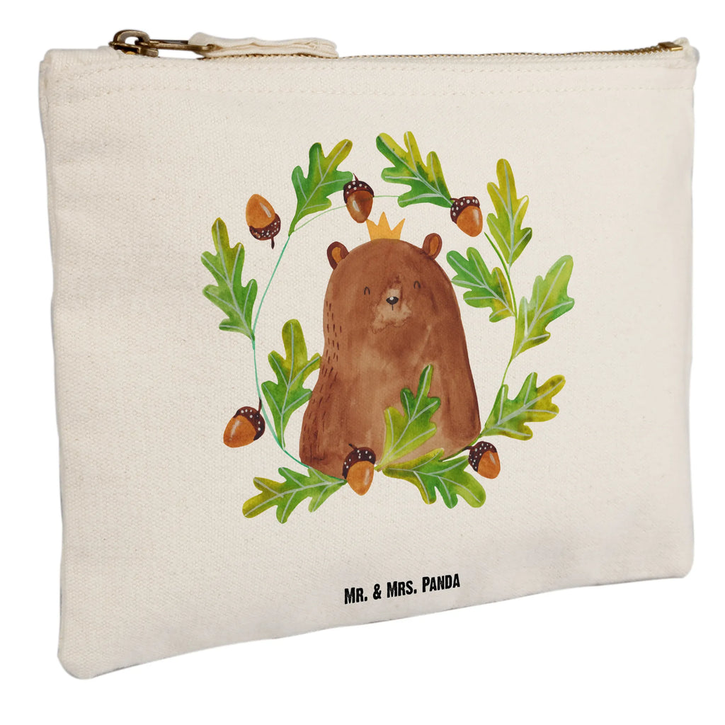 Schminktasche Bär König Schminktasche, Kosmetiktasche, Kosmetikbeutel, Stiftemäppchen, Etui, Federmappe, Makeup, XXL, Schminketui, Kosmetiketui, Schlamperetui, Bär, Teddy, Teddybär, Papa, Papa Bär, bester Vater, bester Papa, weltbester Papa, Vatertag, Vater, Dad, Daddy, Papi