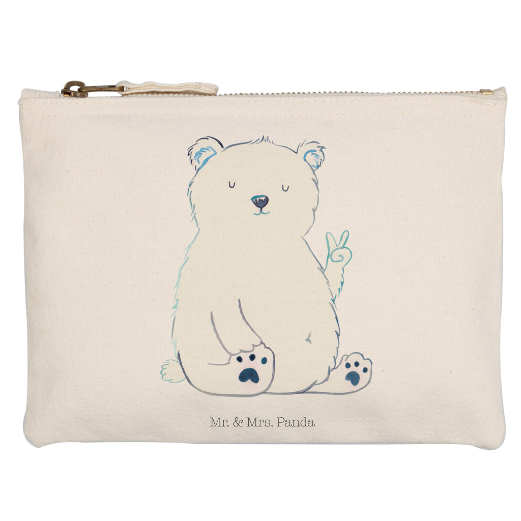 Schminktasche Eisbär Faul Schminktasche, Kosmetiktasche, Kosmetikbeutel, Stiftemäppchen, Etui, Federmappe, Makeup, XXL, Schminketui, Kosmetiketui, Schlamperetui, Bär, Teddy, Teddybär, Eisbär, Nordpol, Faul, Entspannen, Relaxen, Büro, Arbeit, Bürojob, Arbeitsplatz, Homeoffice