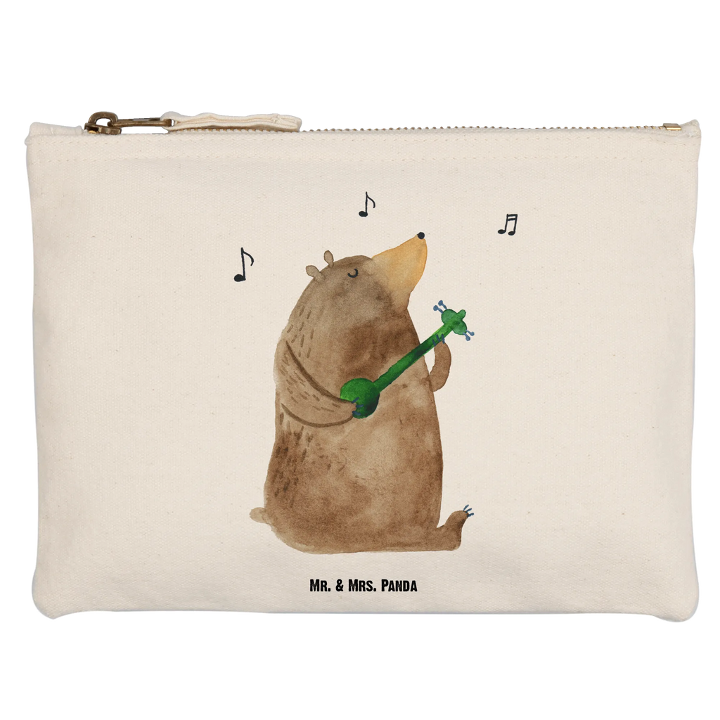 Schminktasche Bär Lied Schminktasche, Kosmetiktasche, Kosmetikbeutel, Stiftemäppchen, Etui, Federmappe, Makeup, XXL, Schminketui, Kosmetiketui, Schlamperetui, Bär, Teddy, Teddybär, Bärchen, Bear, Liebeslied, Lied, Song, Valentinstag, Valentine, Geschenk, Partner, Liebe, Freundin, Frau, Herz, Spruch