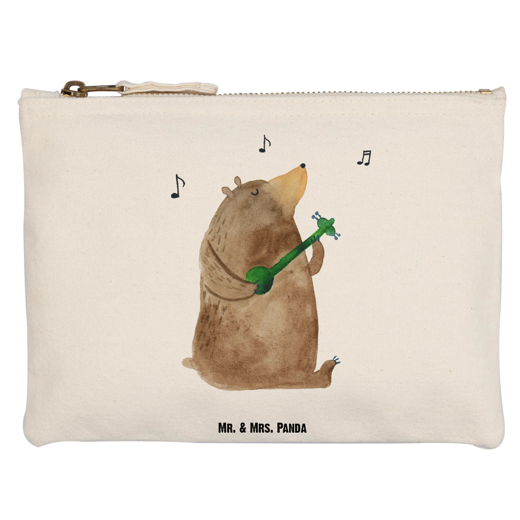 Schminktasche Bär Lied Schminktasche, Kosmetiktasche, Kosmetikbeutel, Stiftemäppchen, Etui, Federmappe, Makeup, XXL, Schminketui, Kosmetiketui, Schlamperetui, Bär, Teddy, Teddybär, Bärchen, Bear, Liebeslied, Lied, Song, Valentinstag, Valentine, Geschenk, Partner, Liebe, Freundin, Frau, Herz, Spruch