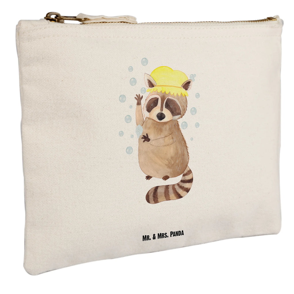 Schminktasche Waschbär Schminktasche, Kosmetiktasche, Kosmetikbeutel, Stiftemäppchen, Etui, Federmappe, Makeup, XXL, Schminketui, Kosmetiketui, Schlamperetui, Tiermotive, Gute Laune, lustige Sprüche, Tiere, Waschbär, Tagträumen, Plan, Fröhlich, waschen, Seifenblasen