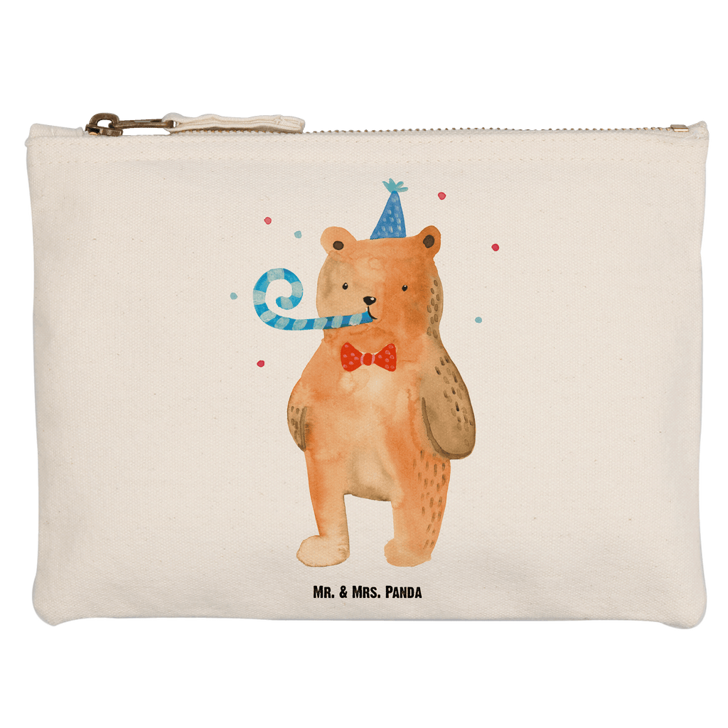 Schminktasche Bär Geburtstag Schminktasche, Kosmetiktasche, Kosmetikbeutel, Stiftemäppchen, Etui, Federmappe, Makeup, XXL, Schminketui, Kosmetiketui, Schlamperetui, Bär, Teddy, Teddybär, Happy Birthday, Alles Gute, Glückwunsch, Geburtstag