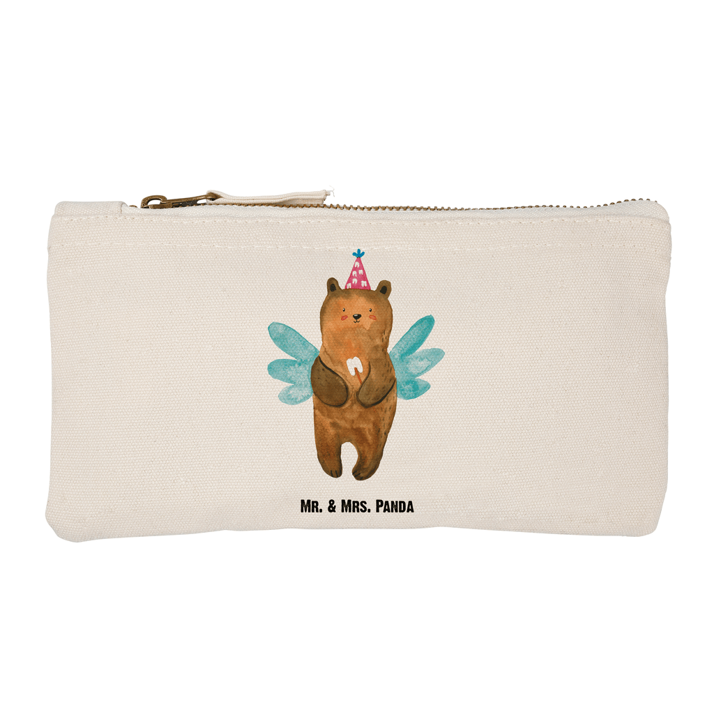 Schminktasche Bär Zahnfee Schminktasche, Kosmetiktasche, Kosmetikbeutel, Stiftemäppchen, Etui, Federmappe, Makeup, XXL, Schminketui, Kosmetiketui, Schlamperetui, Bär, Teddy, Teddybär, Zahnfee, Fee, Milchzahn, Erster Zahn