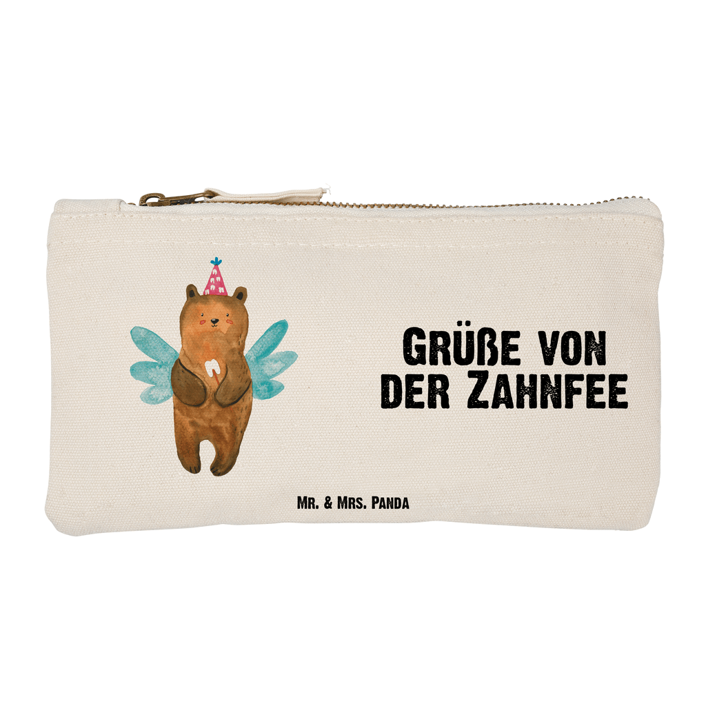 Schminktasche Bär Zahnfee Schminktasche, Kosmetiktasche, Kosmetikbeutel, Stiftemäppchen, Etui, Federmappe, Makeup, XXL, Schminketui, Kosmetiketui, Schlamperetui, Bär, Teddy, Teddybär, Zahnfee, Fee, Milchzahn, Erster Zahn