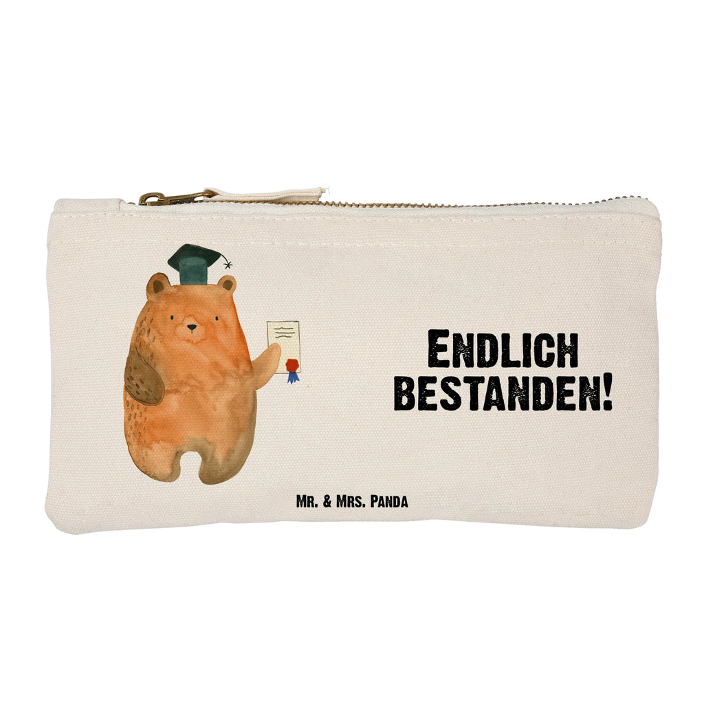 Schminktasche Prüfungsbär Schminktasche, Kosmetiktasche, Kosmetikbeutel, Stiftemäppchen, Etui, Federmappe, Makeup, XXL, Schminketui, Kosmetiketui, Schlamperetui, Bär, Teddy, Teddybär, Abitur, Prüfungen, Prüfung bestanden, Abschluss, Zeugnis, Abschlusszeugnis