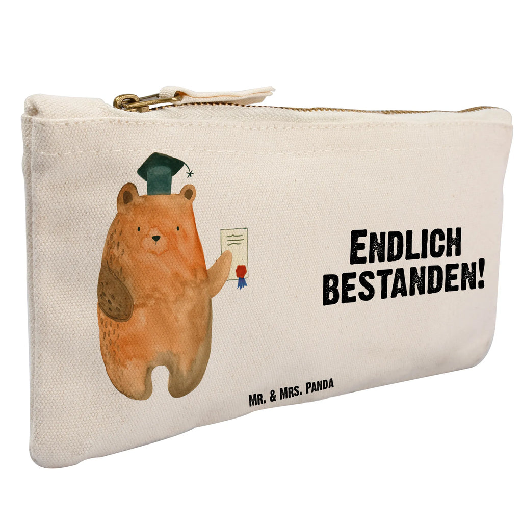 Schminktasche Prüfungsbär Schminktasche, Kosmetiktasche, Kosmetikbeutel, Stiftemäppchen, Etui, Federmappe, Makeup, XXL, Schminketui, Kosmetiketui, Schlamperetui, Bär, Teddy, Teddybär, Abitur, Prüfungen, Prüfung bestanden, Abschluss, Zeugnis, Abschlusszeugnis