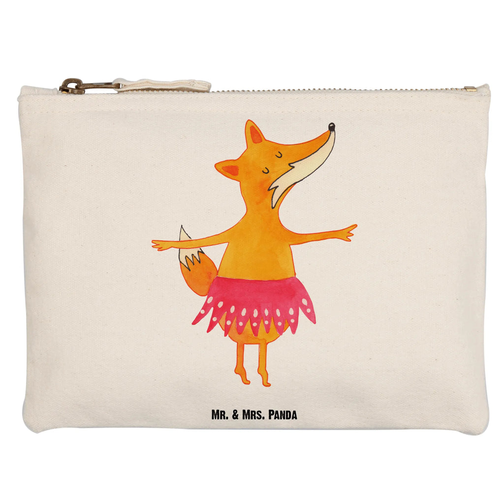 Schminktasche Fuchs Ballerina Schminktasche, Kosmetiktasche, Kosmetikbeutel, Stiftemäppchen, Etui, Federmappe, Makeup, XXL, Schminketui, Kosmetiketui, Schlamperetui, Fuchs, Fuchs Spruch, Füchse, Füchsin, Ballerina, Ballett, Tänzerin, Tanzen, Party, Einladung, Geburtstag