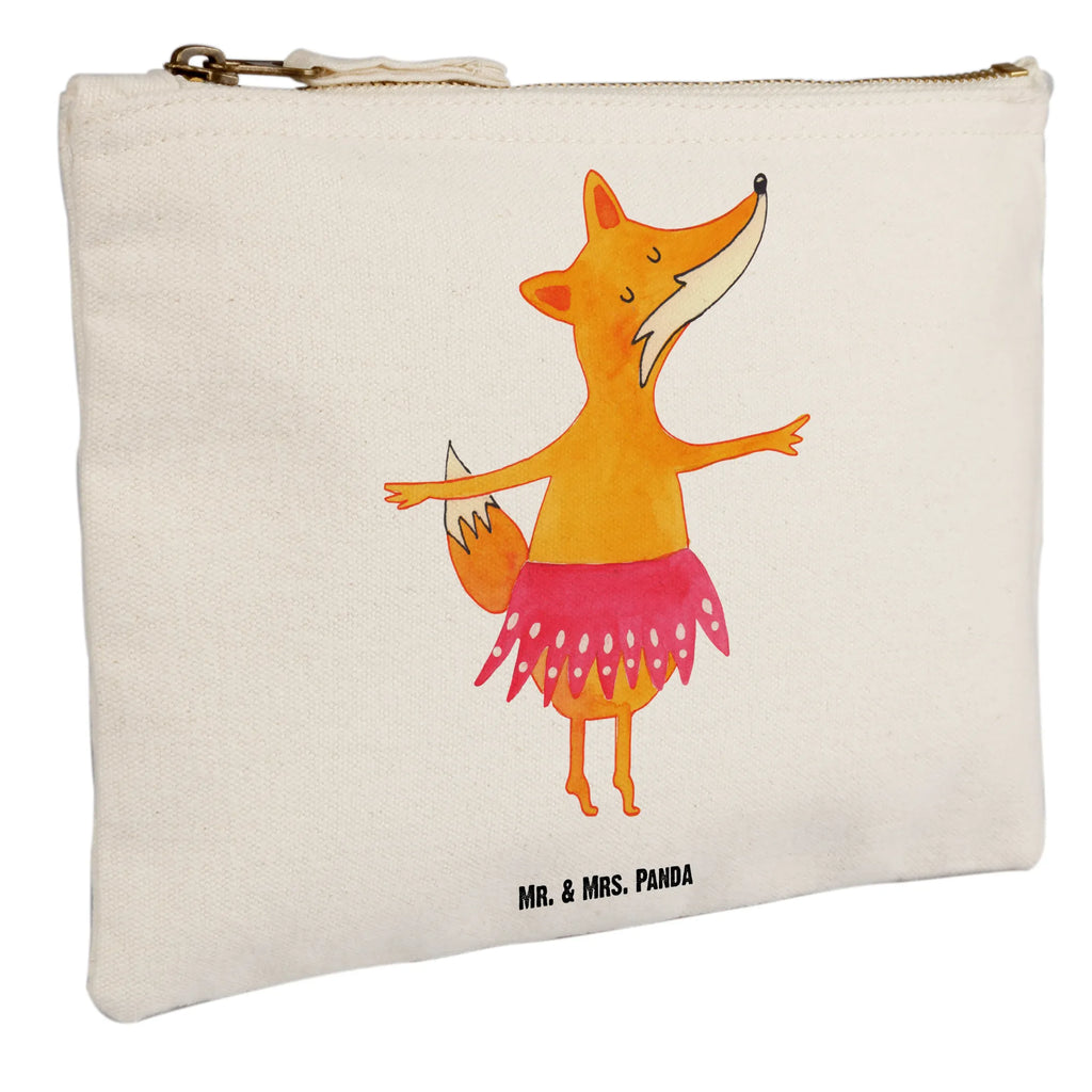 Schminktasche Fuchs Ballerina Schminktasche, Kosmetiktasche, Kosmetikbeutel, Stiftemäppchen, Etui, Federmappe, Makeup, XXL, Schminketui, Kosmetiketui, Schlamperetui, Fuchs, Fuchs Spruch, Füchse, Füchsin, Ballerina, Ballett, Tänzerin, Tanzen, Party, Einladung, Geburtstag