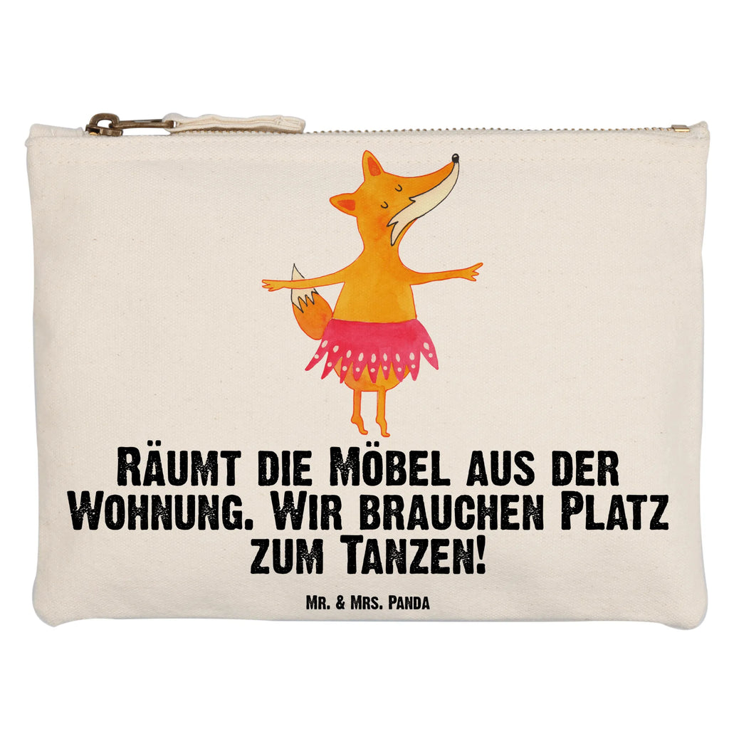 Schminktasche Fuchs Ballerina Schminktasche, Kosmetiktasche, Kosmetikbeutel, Stiftemäppchen, Etui, Federmappe, Makeup, XXL, Schminketui, Kosmetiketui, Schlamperetui, Fuchs, Fuchs Spruch, Füchse, Füchsin, Ballerina, Ballett, Tänzerin, Tanzen, Party, Einladung, Geburtstag