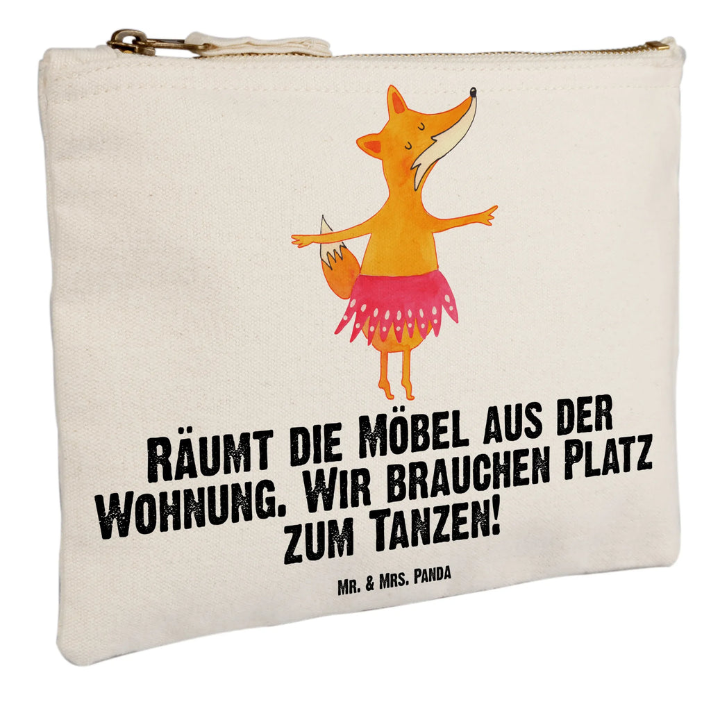 Schminktasche Fuchs Ballerina Schminktasche, Kosmetiktasche, Kosmetikbeutel, Stiftemäppchen, Etui, Federmappe, Makeup, XXL, Schminketui, Kosmetiketui, Schlamperetui, Fuchs, Fuchs Spruch, Füchse, Füchsin, Ballerina, Ballett, Tänzerin, Tanzen, Party, Einladung, Geburtstag