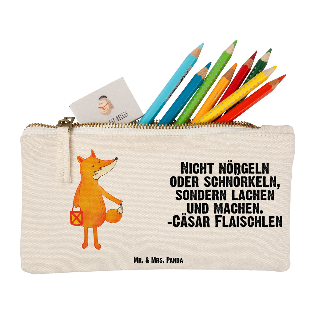 Schminktasche Fuchs Laterne Schminktasche, Kosmetiktasche, Kosmetikbeutel, Stiftemäppchen, Etui, Federmappe, Makeup, XXL, Schminketui, Kosmetiketui, Schlamperetui, Fuchs, Füchse, Spruch trösten, Liebeskummer Spruch, Laterne, Sankt Martin, Laternenumzug, Aufmuntern, Cäsar Otto Hugo Flaischlen