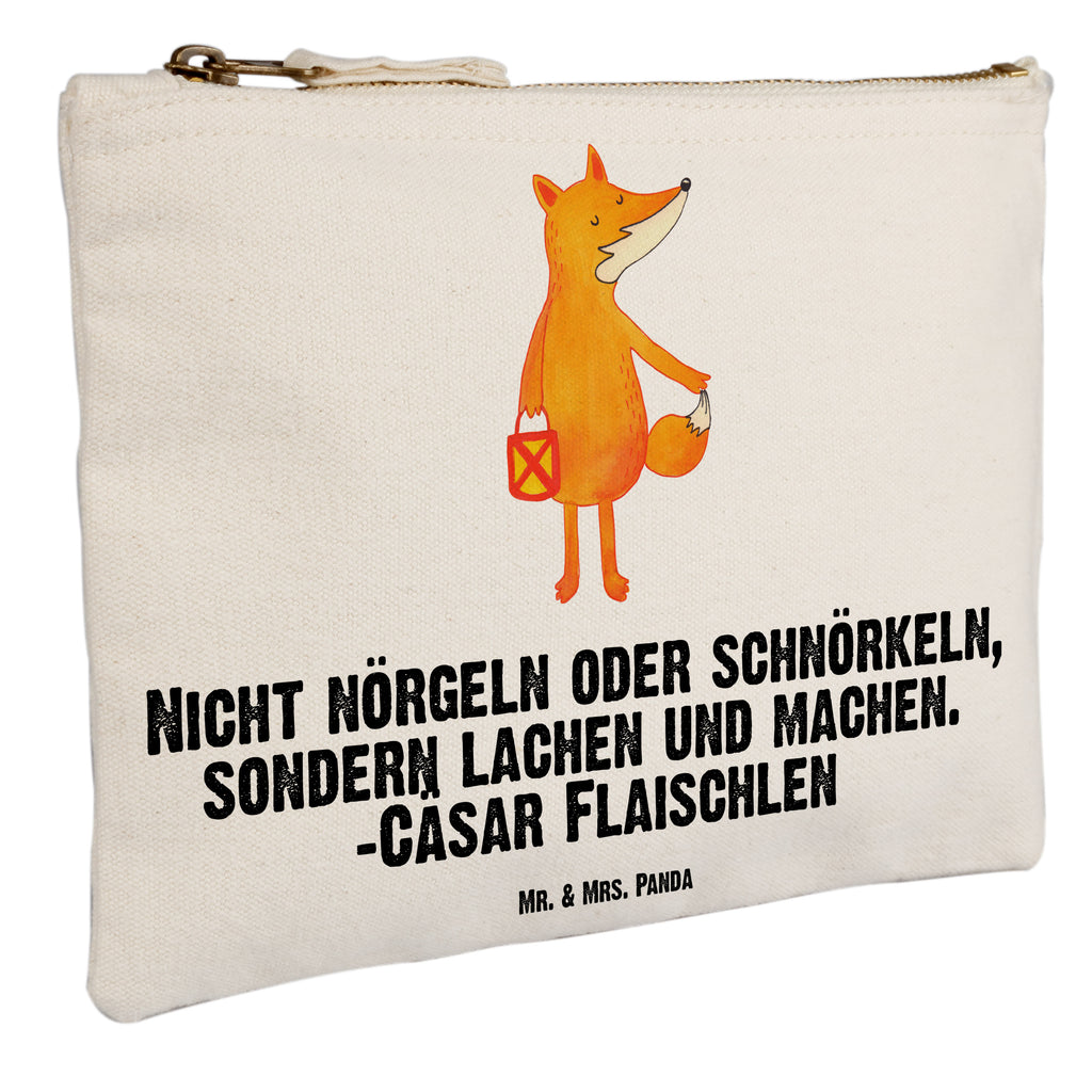 Schminktasche Fuchs Laterne Schminktasche, Kosmetiktasche, Kosmetikbeutel, Stiftemäppchen, Etui, Federmappe, Makeup, XXL, Schminketui, Kosmetiketui, Schlamperetui, Fuchs, Füchse, Spruch trösten, Liebeskummer Spruch, Laterne, Sankt Martin, Laternenumzug, Aufmuntern, Cäsar Otto Hugo Flaischlen