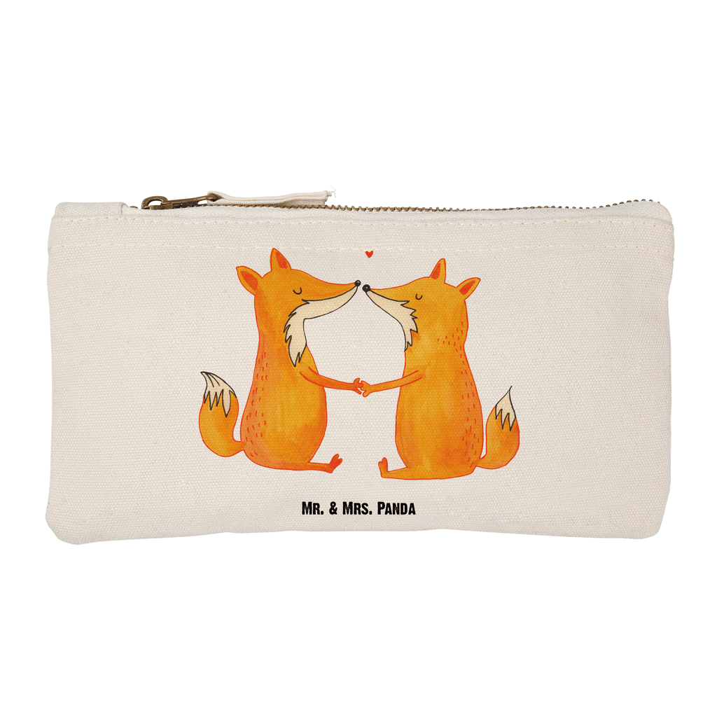 Schminktasche Füchse Liebe Schminktasche, Kosmetiktasche, Kosmetikbeutel, Stiftemäppchen, Etui, Federmappe, Makeup, XXL, Schminketui, Kosmetiketui, Schlamperetui, Fuchs, Füchse, Fox, Liebe, Liebespaar, Paar, Partner, Freundin, Freund, Ehe, Verlobte, Ehemann, Ehefrau, Liebesbeweis