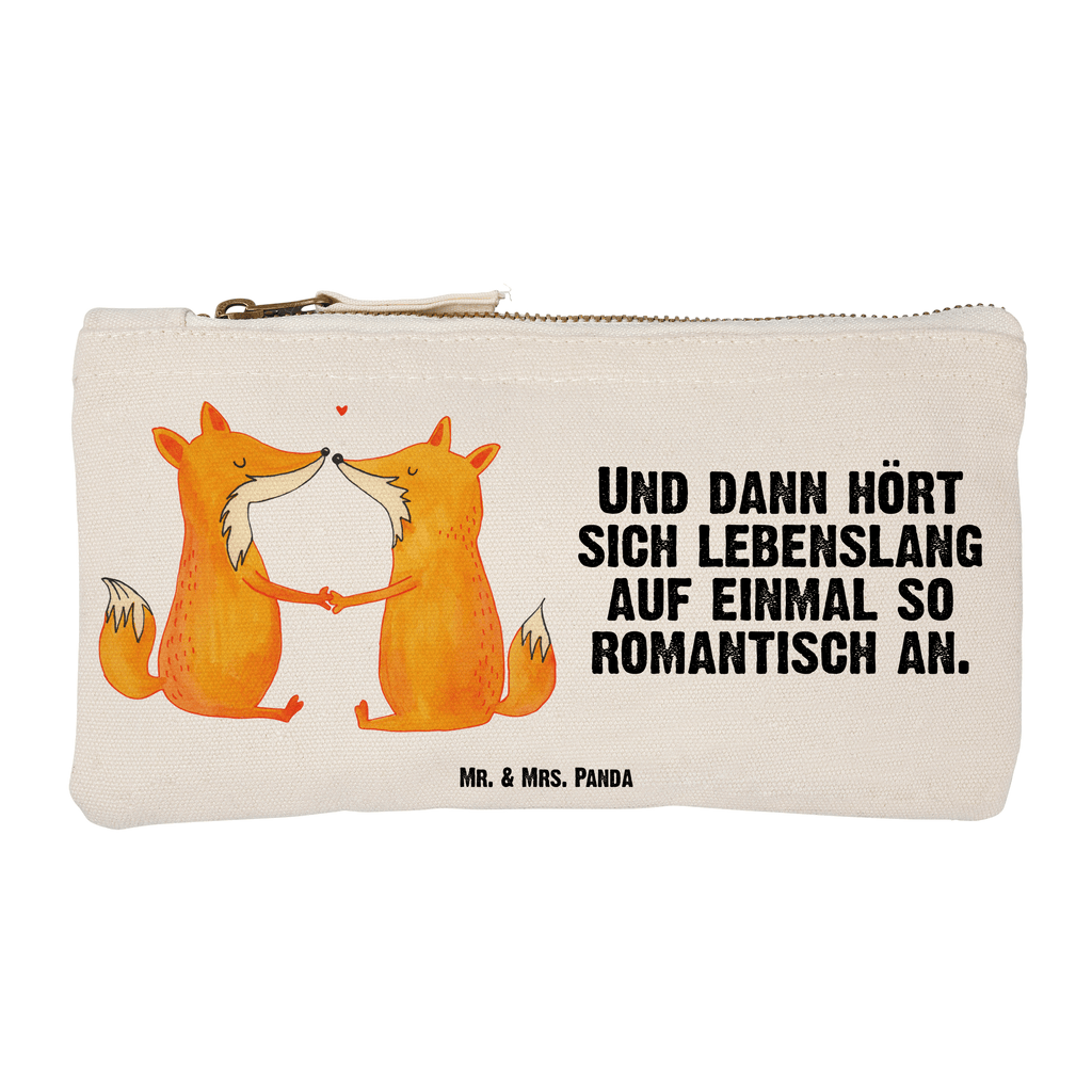 Schminktasche Füchse Liebe Schminktasche, Kosmetiktasche, Kosmetikbeutel, Stiftemäppchen, Etui, Federmappe, Makeup, XXL, Schminketui, Kosmetiketui, Schlamperetui, Fuchs, Füchse, Fox, Liebe, Liebespaar, Paar, Partner, Freundin, Freund, Ehe, Verlobte, Ehemann, Ehefrau, Liebesbeweis