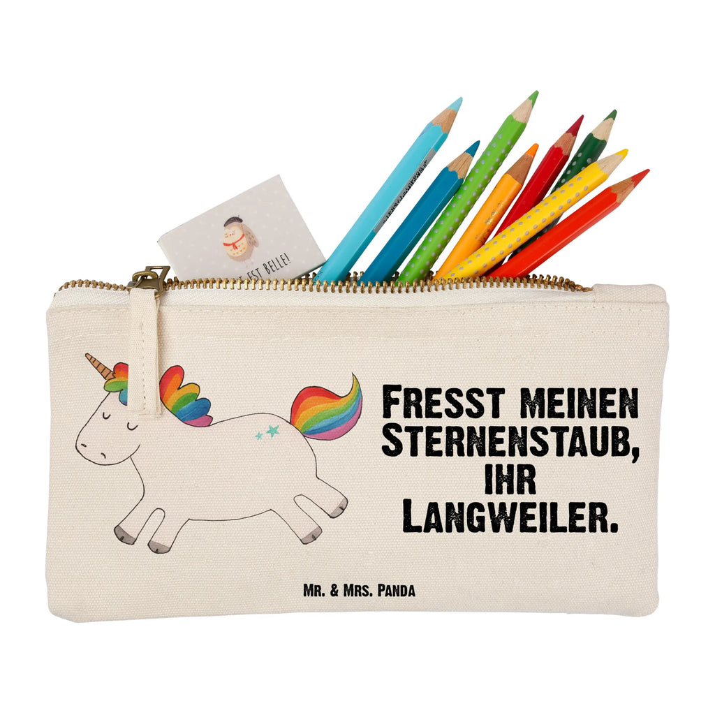 Schminktasche Einhorn Happy Schminktasche, Kosmetiktasche, Kosmetikbeutel, Stiftemäppchen, Etui, Federmappe, Makeup, XXL, Schminketui, Kosmetiketui, Schlamperetui, Einhorn, Einhörner, Einhorn Deko, Pegasus, Unicorn, glücklich, fröhlich, Spaß, Freude, Lebensfreude, witzig, spannend, Lächeln, Lachen