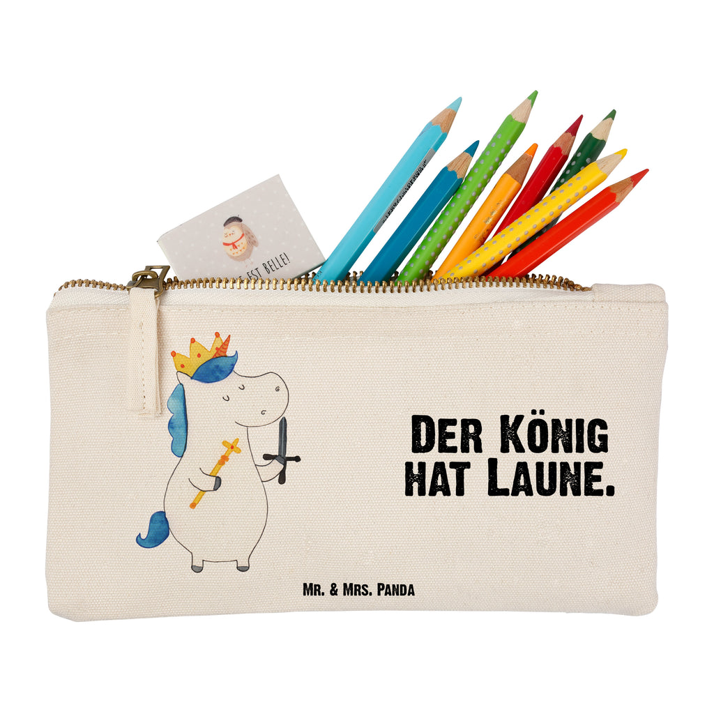 Schminktasche Einhorn König mit Schwert Schminktasche, Kosmetiktasche, Kosmetikbeutel, Stiftemäppchen, Etui, Federmappe, Makeup, XXL, Schminketui, Kosmetiketui, Schlamperetui, Einhorn, Einhörner, Einhorn Deko, Pegasus, Unicorn, König, Ritter, Mittelalter