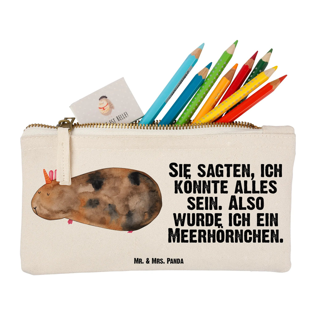 Schminktasche Einhorn Meerschweinchen Schminktasche, Kosmetiktasche, Kosmetikbeutel, Stiftemäppchen, Etui, Federmappe, Makeup, XXL, Schminketui, Kosmetiketui, Schlamperetui, Einhorn, Einhörner, Einhorn Deko, Pegasus, Unicorn, Meerhörnchen, Meericorn, Meerschwein, Meerschweinchen