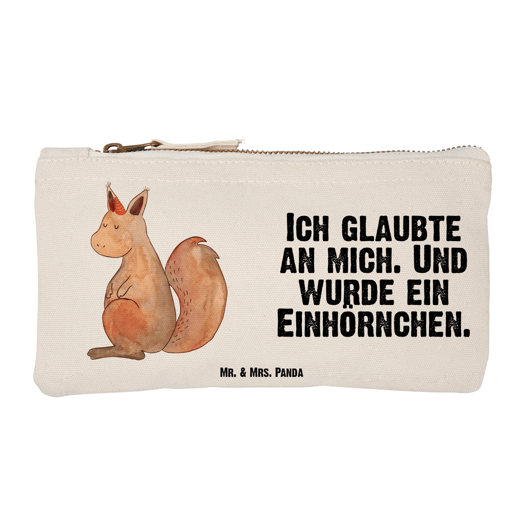 Schminktasche Einhorn Glauben Schminktasche, Kosmetiktasche, Kosmetikbeutel, Stiftemäppchen, Etui, Federmappe, Makeup, XXL, Schminketui, Kosmetiketui, Schlamperetui, Einhorn, Einhörner, Einhorn Deko, Pegasus, Unicorn, Einhörnchen, Eichhörnchen, Eichhorn