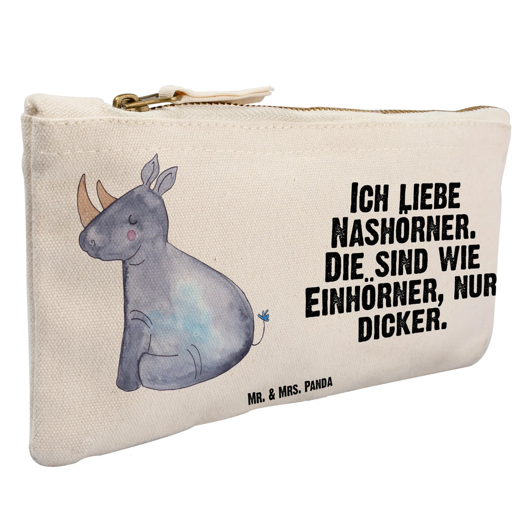 Schminktasche Einhorn Nashorn Schminktasche, Kosmetiktasche, Kosmetikbeutel, Stiftemäppchen, Etui, Federmappe, Makeup, XXL, Schminketui, Kosmetiketui, Schlamperetui, Einhorn, Einhörner, Einhorn Deko, Pegasus, Unicorn, Regenbogen, witzig, lustig, Zoo, Glitzer, Einhornpower, Erwachsenwerden, Nashorn, Nashörner