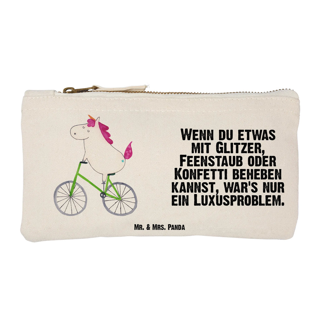 Schminktasche Einhorn Radfahrer Schminktasche, Kosmetiktasche, Kosmetikbeutel, Stiftemäppchen, Etui, Federmappe, Makeup, XXL, Schminketui, Kosmetiketui, Schlamperetui, Einhorn, Einhörner, Einhorn Deko, Pegasus, Unicorn, Radfahren, Radfahrer, Rad, Bike, Feenstaub, Konfetti, Luxusproblem, Kummer, Liebeskummer