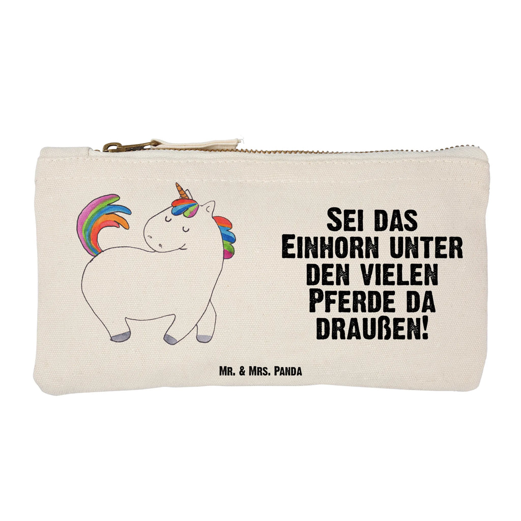 Schminktasche Einhorn Stolzieren Schminktasche, Kosmetiktasche, Kosmetikbeutel, Stiftemäppchen, Etui, Federmappe, Makeup, XXL, Schminketui, Kosmetiketui, Schlamperetui, Einhorn, Einhörner, Einhorn Deko, Pegasus, Unicorn, stolz, anders, bunt, Pferd, Reiter, Reiten, Freundin, Geschenk