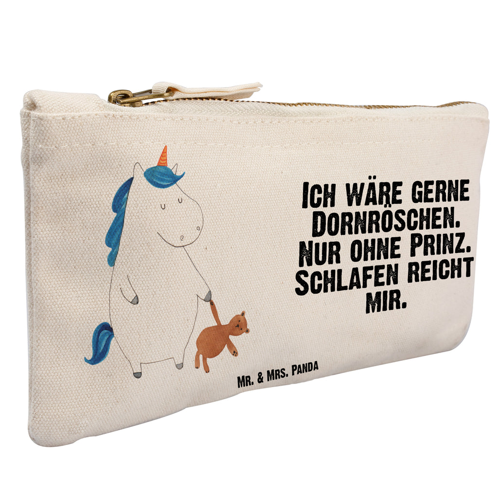 Schminktasche Einhorn Teddy Schminktasche, Kosmetiktasche, Kosmetikbeutel, Stiftemäppchen, Etui, Federmappe, Makeup, XXL, Schminketui, Kosmetiketui, Schlamperetui, Einhorn, Einhörner, Einhorn Deko, Pegasus, Unicorn, schlafen, gute Nacht, Single, Bett, Träumen, Freundin, Singleleben