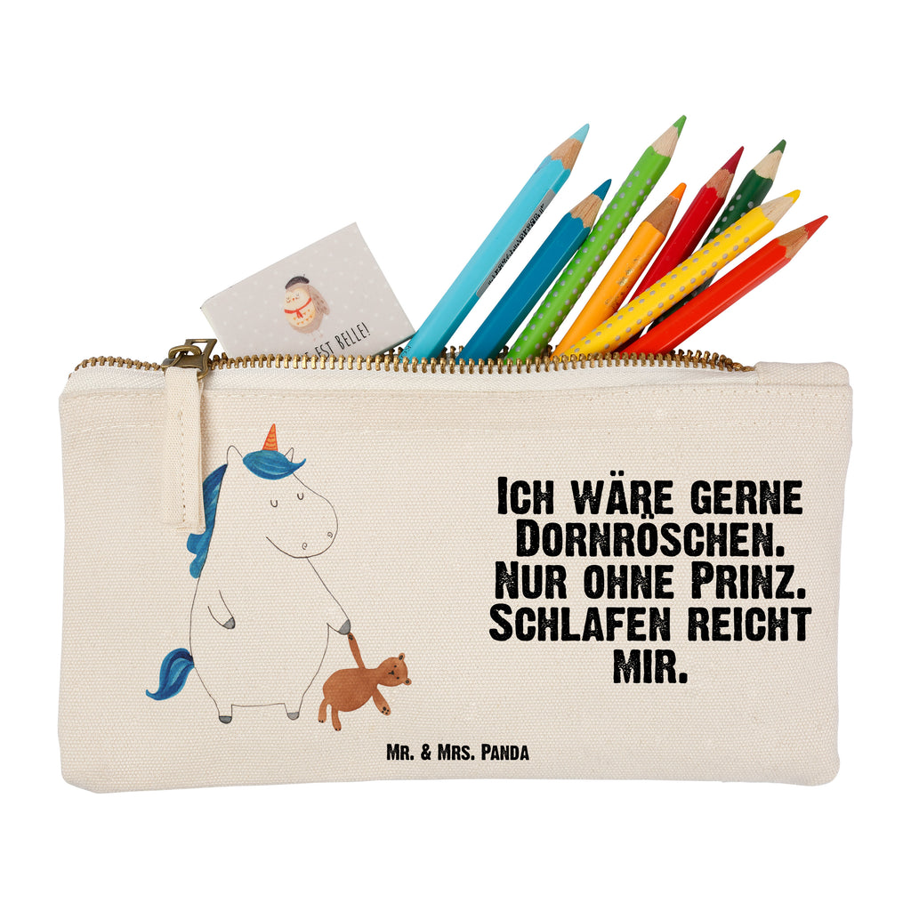 Schminktasche Einhorn Teddy Schminktasche, Kosmetiktasche, Kosmetikbeutel, Stiftemäppchen, Etui, Federmappe, Makeup, XXL, Schminketui, Kosmetiketui, Schlamperetui, Einhorn, Einhörner, Einhorn Deko, Pegasus, Unicorn, schlafen, gute Nacht, Single, Bett, Träumen, Freundin, Singleleben